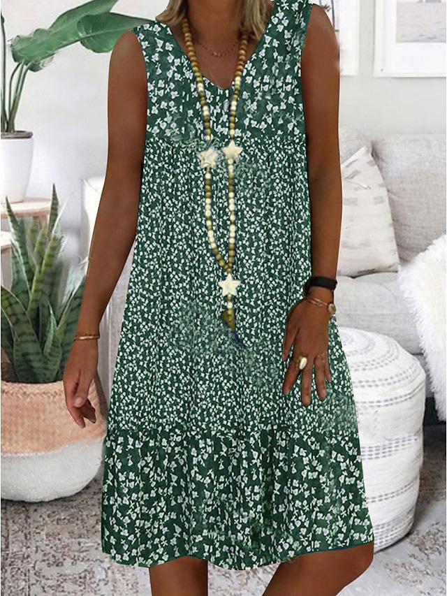 Ayla | Sleeveless V-Neck Dress - View 2