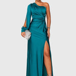 Melyssa | Elegant Flowing Evening Maxi Dress - View 7
