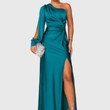 Melyssa | Elegant Flowing Evening Maxi Dress - View 7