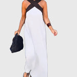 Elena | Elegant Flowing Maxi Dress - View 7