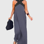 Elena | Elegant Flowing Maxi Dress - View 13