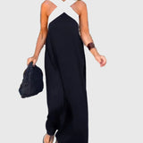 Elena | Elegant Flowing Maxi Dress - View 6