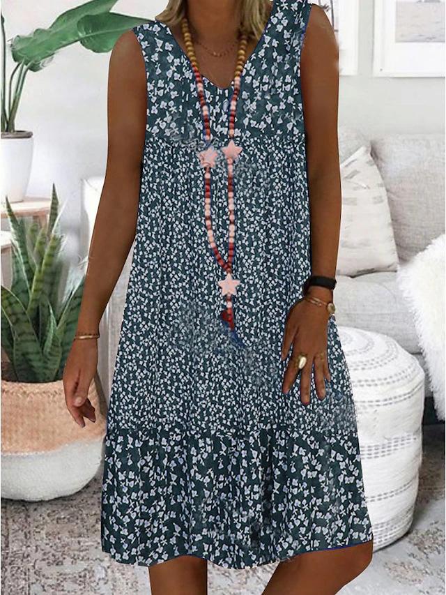 Ayla | Sleeveless V-Neck Dress - View 5
