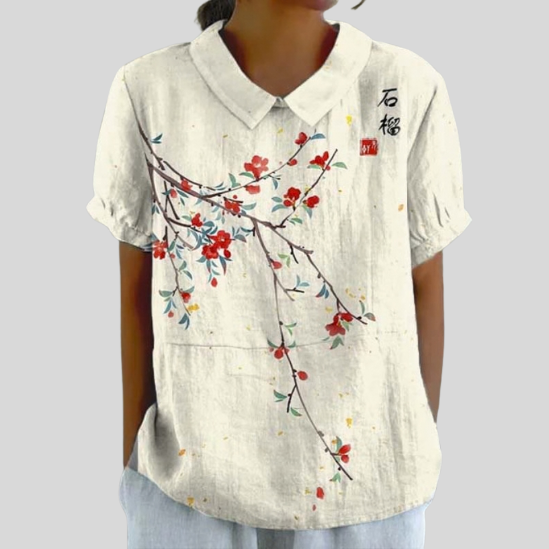 Floral Top Elegant Comfort S by Nuala Dublin