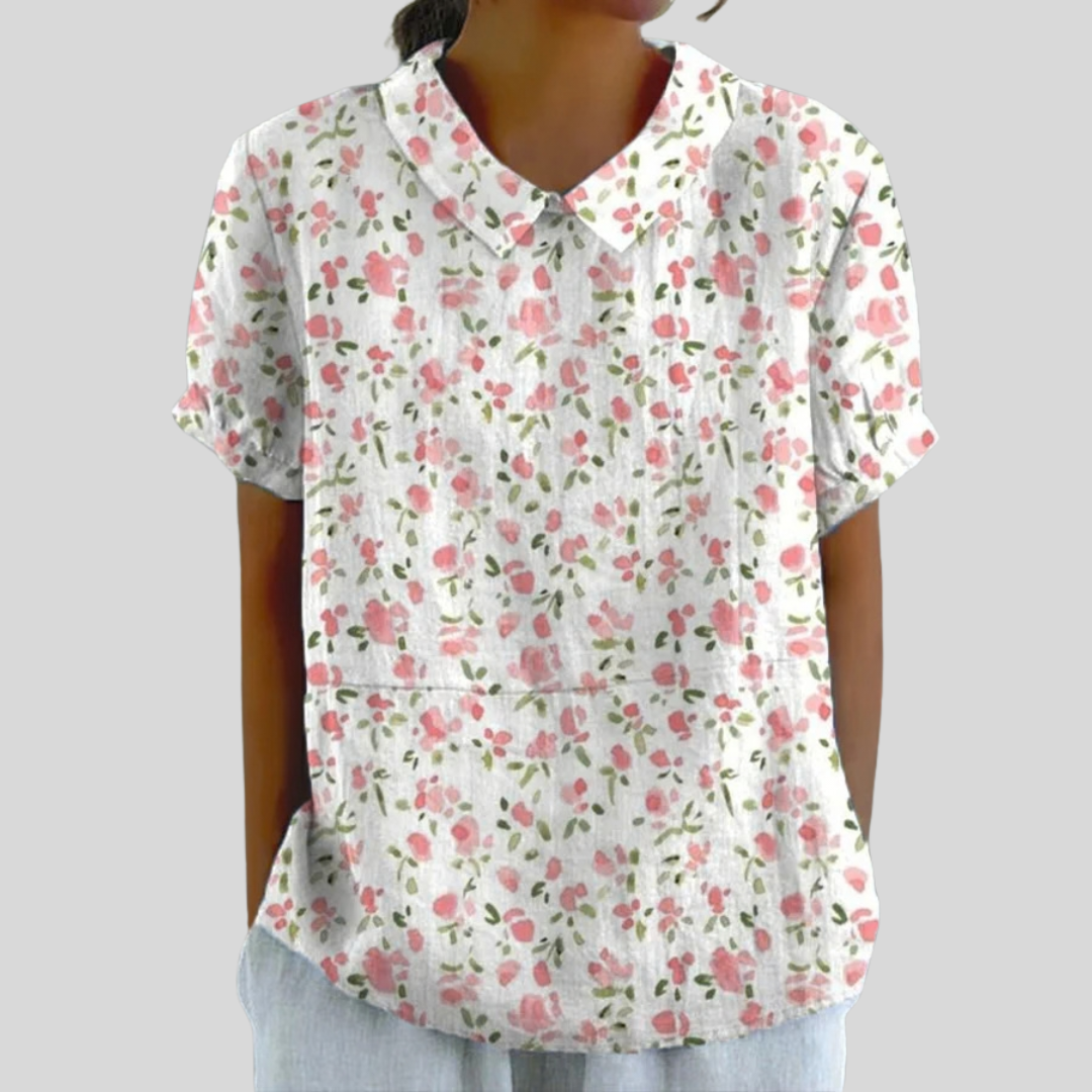 Elegant Floral Top by Nuala Dublin