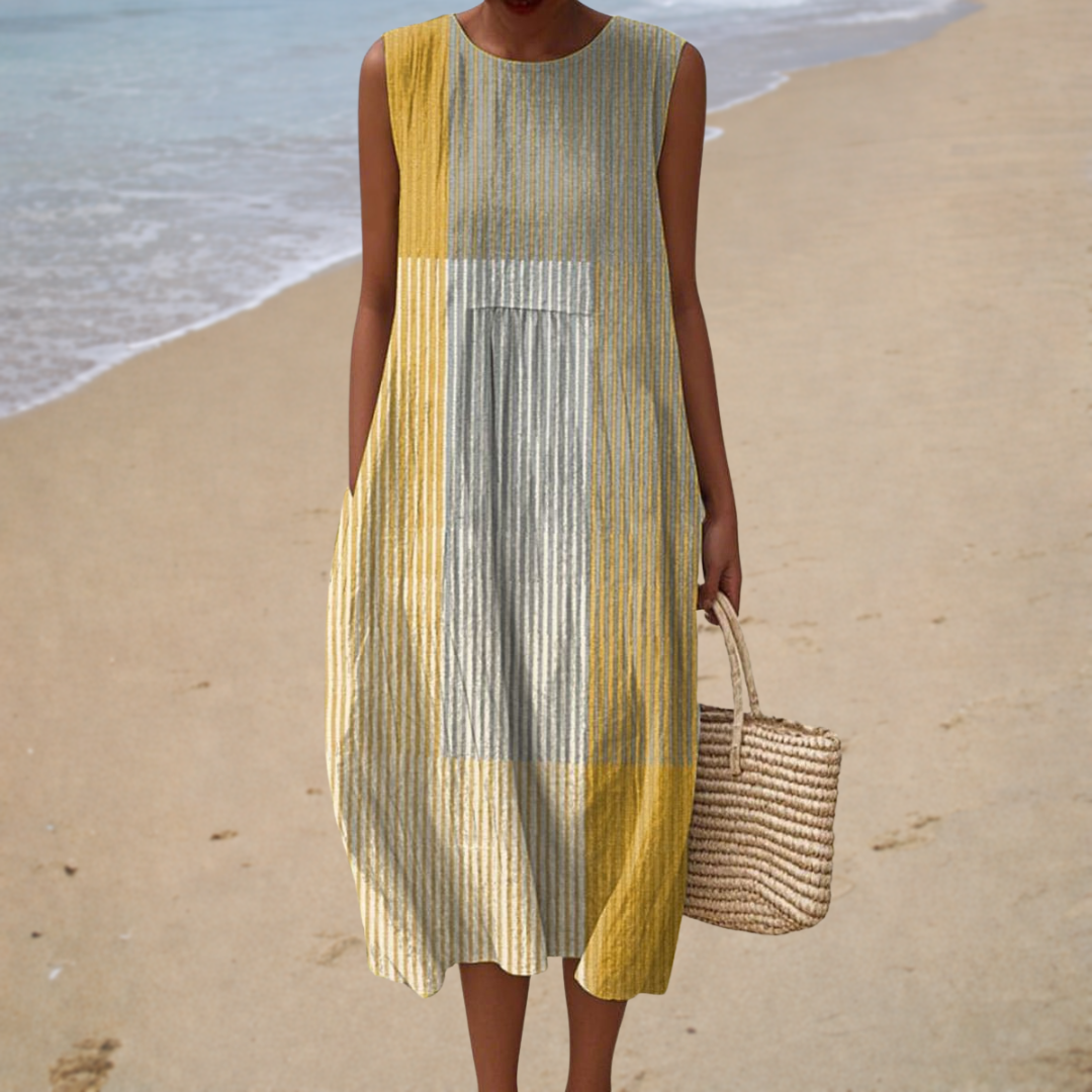 Comfortable Summer Dress without Sleeves by Nuala Dublin