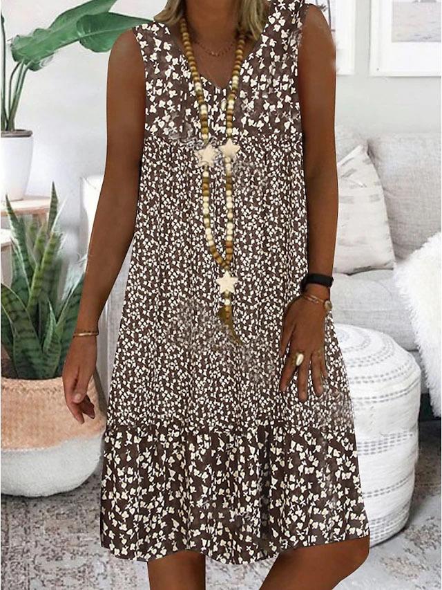 Ayla | Sleeveless V-Neck Dress - View 3