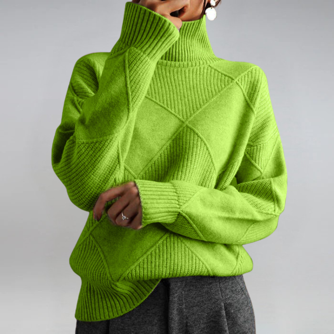 Lauren | Luxurious Cashmere Stand Collar Jumper - View 10