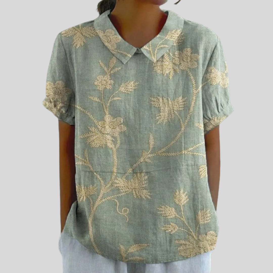 Floral Top Elegant Comfort S by Nuala Dublin