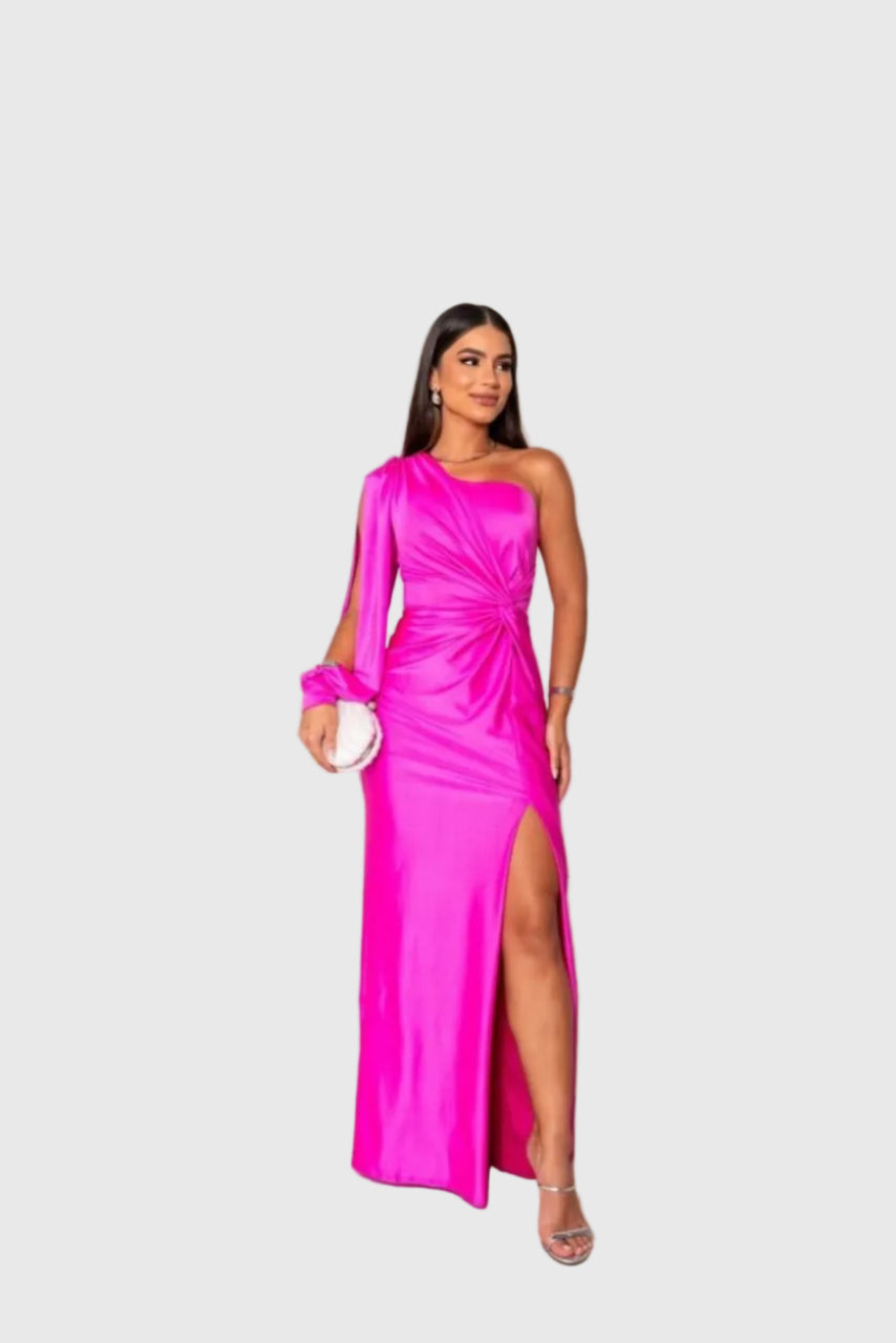 Melyssa | Elegant Flowing Evening Maxi Dress - View 11