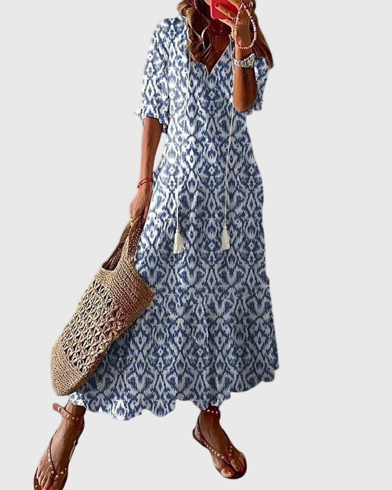 Amalia | Vintage Boho Maxi Dress for Summer by Nuala Dublin