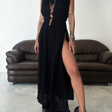 Zolla - Textured Dress with Slit - View 8