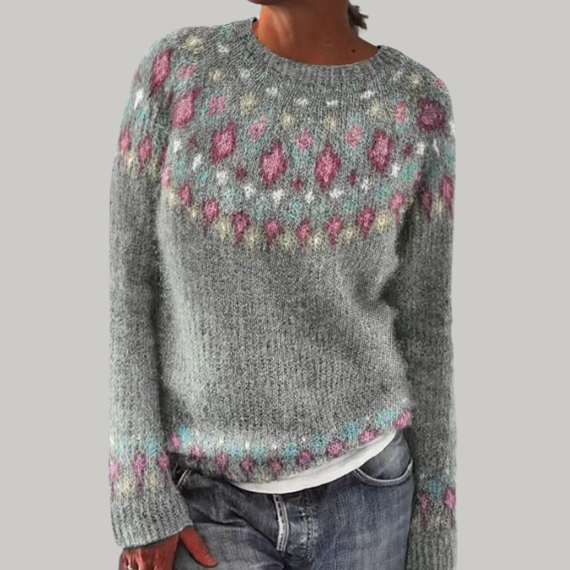 Candace | Patterned Knitted Jumper by Nuala Dublin