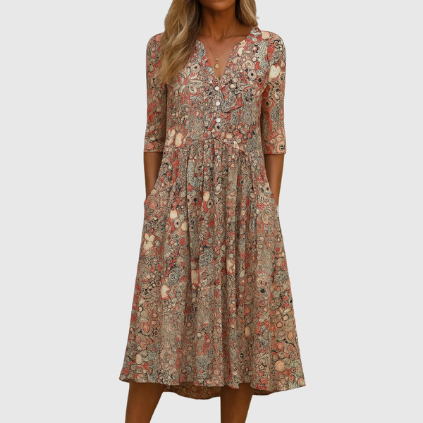 Harlow | Elegant V-Neck Dress