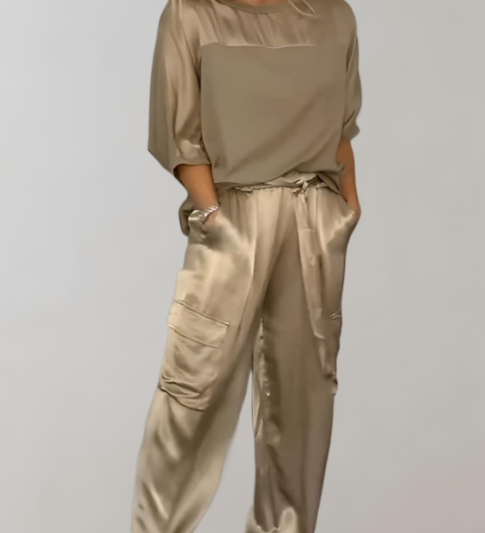 Finley - Silky Cargo Lounge Set by Nuala Dublin