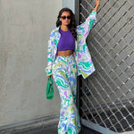 Zyra - Bold Printed Swirl Set by Nuala Dublin