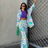 Zyra - Bold Printed Swirl Set by Nuala Dublin