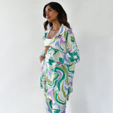 Zyra - Bold Printed Swirl Set - View 3