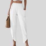 Essari - Trousers with Split Hem by Nuala Dublin