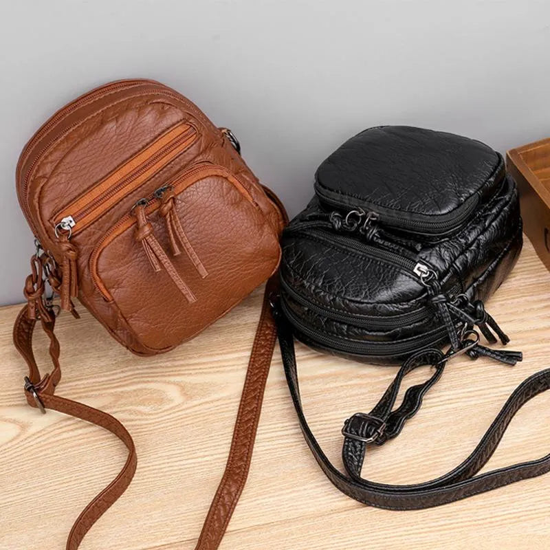 Sara™ | Simple Leather Bag - View 4