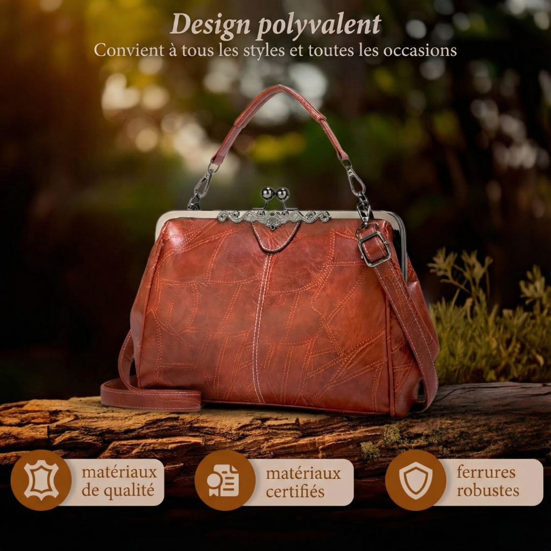Lily™ | Vintage Leather Handbag - View 3