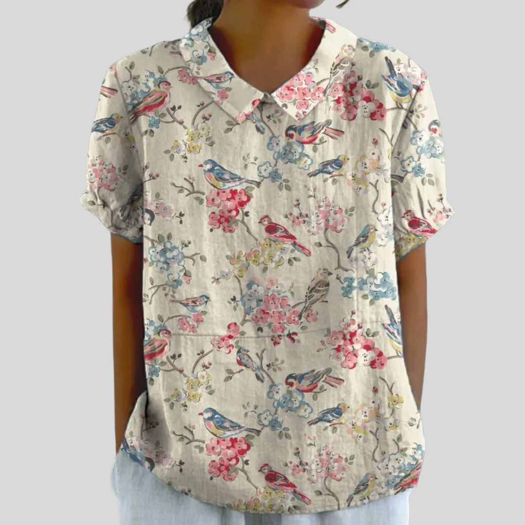 Floral Top Elegant Comfort S by Nuala Dublin