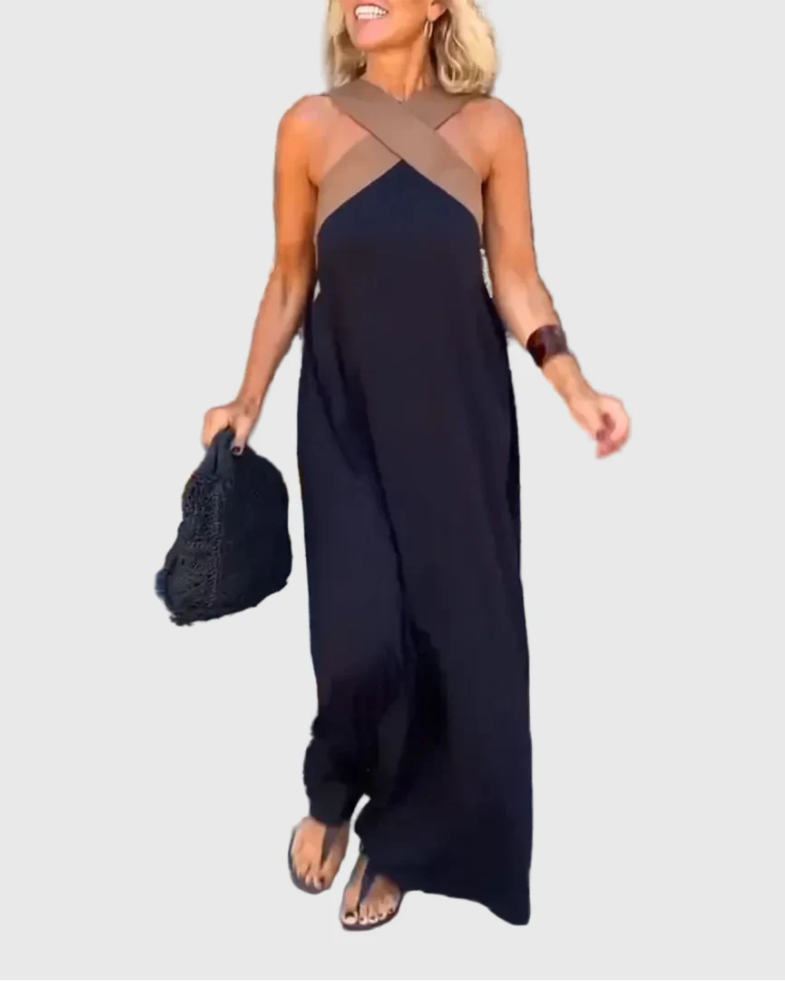 Elena | Elegant Flowing Maxi Dress by Nuala Dublin