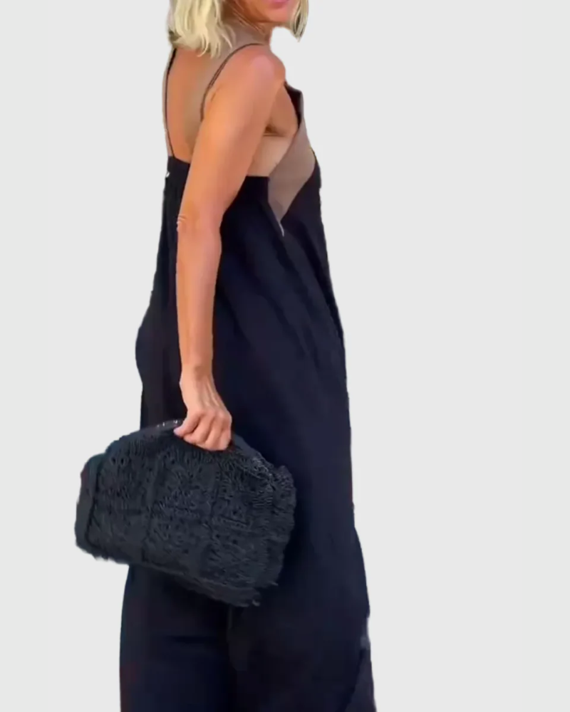 Elena | Elegant Flowing Maxi Dress - View 3