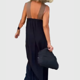 Elena | Elegant Flowing Maxi Dress - View 2