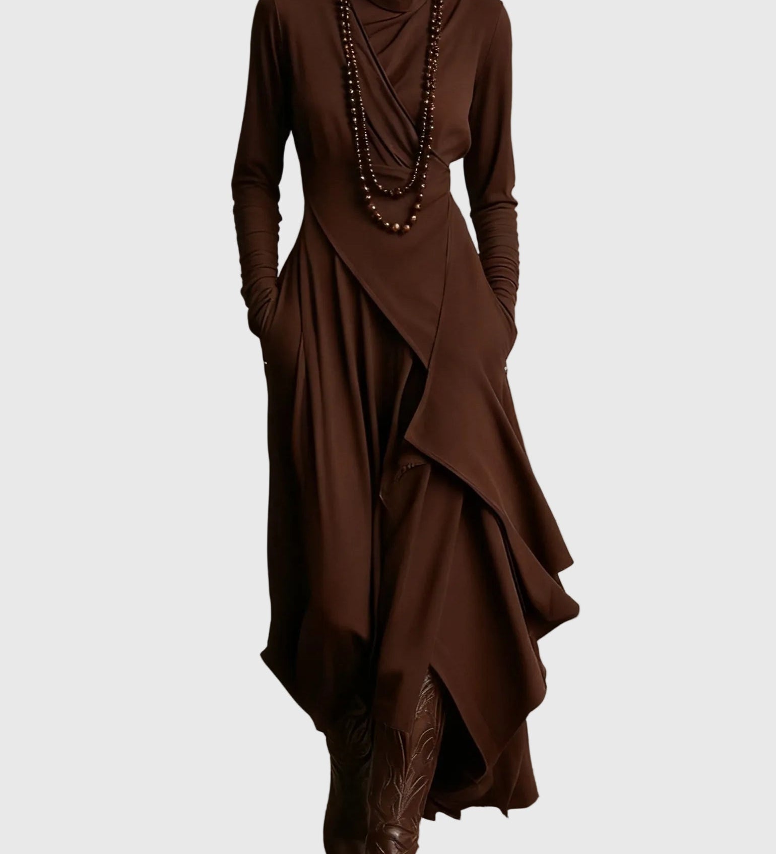 Violett | Pleated Maxi Dress - View 9