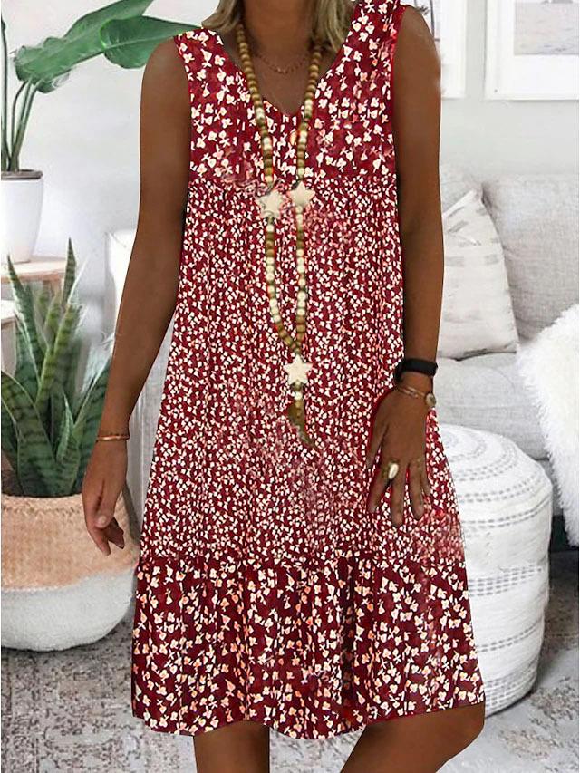 Ayla | Sleeveless V-Neck Dress - View 4
