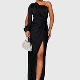 Melyssa | Elegant Flowing Evening Maxi Dress - View 3