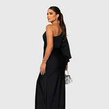 Melyssa | Elegant Flowing Evening Maxi Dress - View 4