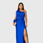 Melyssa | Elegant Flowing Evening Maxi Dress - View 5