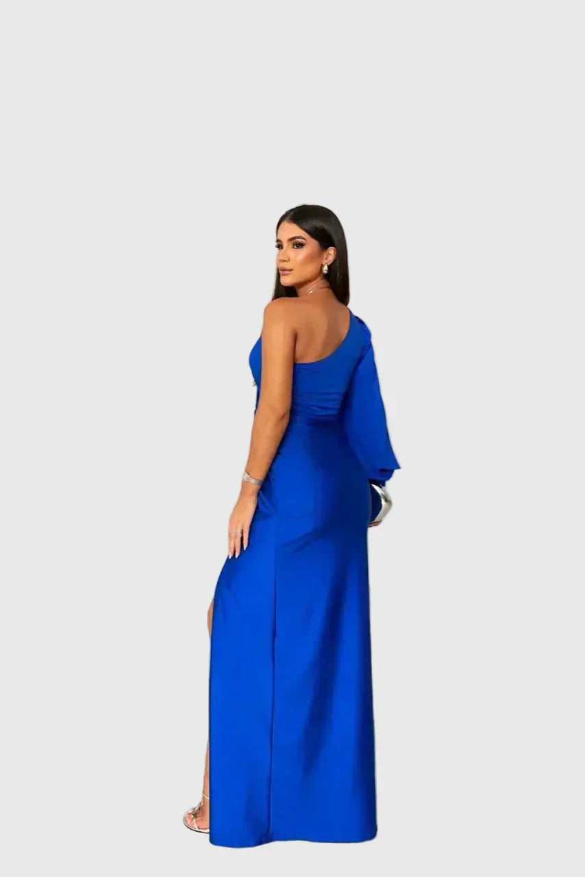 Melyssa | Elegant Flowing Evening Maxi Dress - View 6