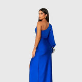 Melyssa | Elegant Flowing Evening Maxi Dress - View 6