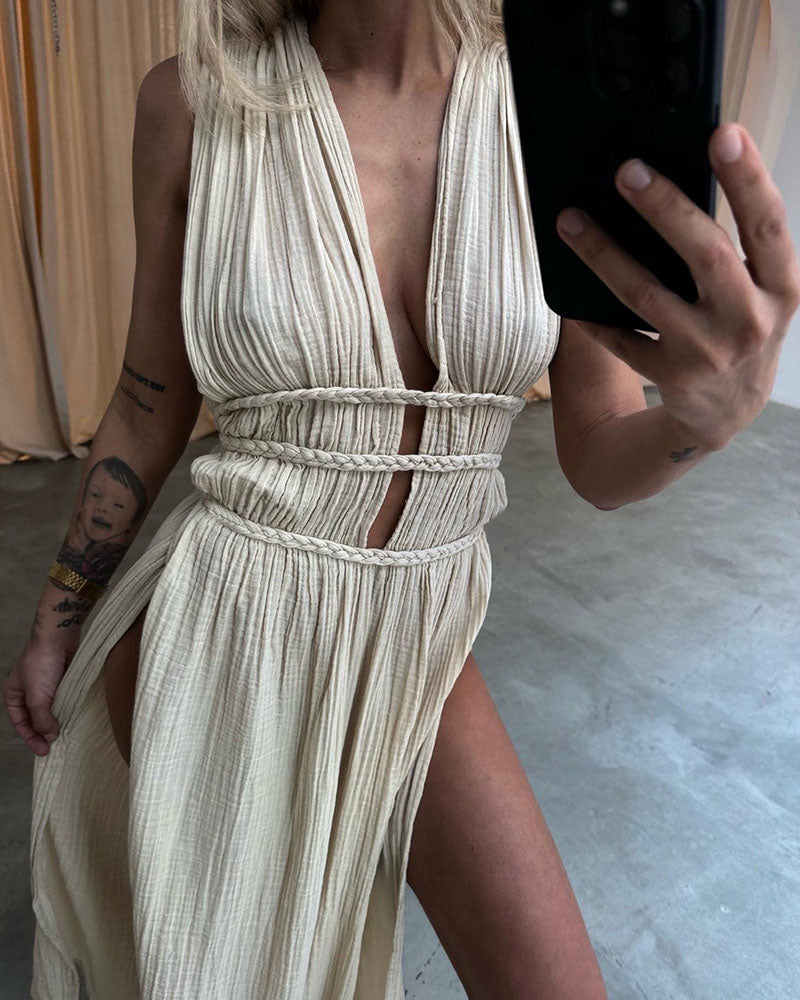 Zolla - Textured Dress with Slit - View 6
