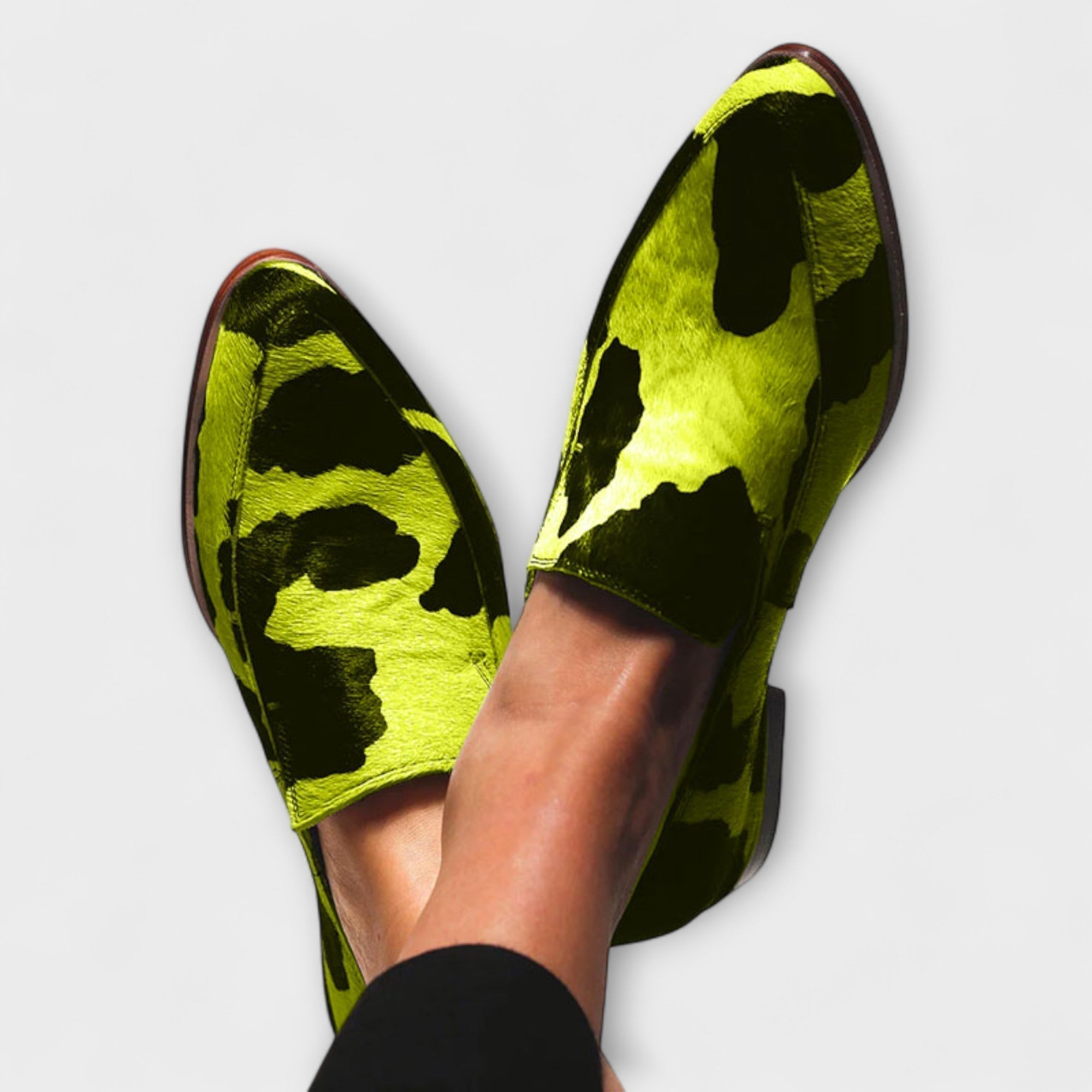 Paloma™ | Cow Print Moccasins - View 2