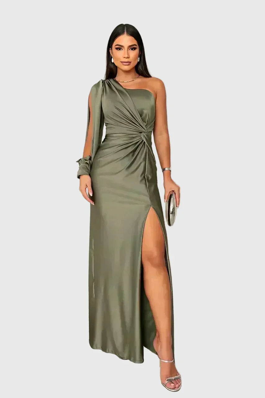 Melyssa | Elegant Flowing Evening Maxi Dress by Nuala Dublin