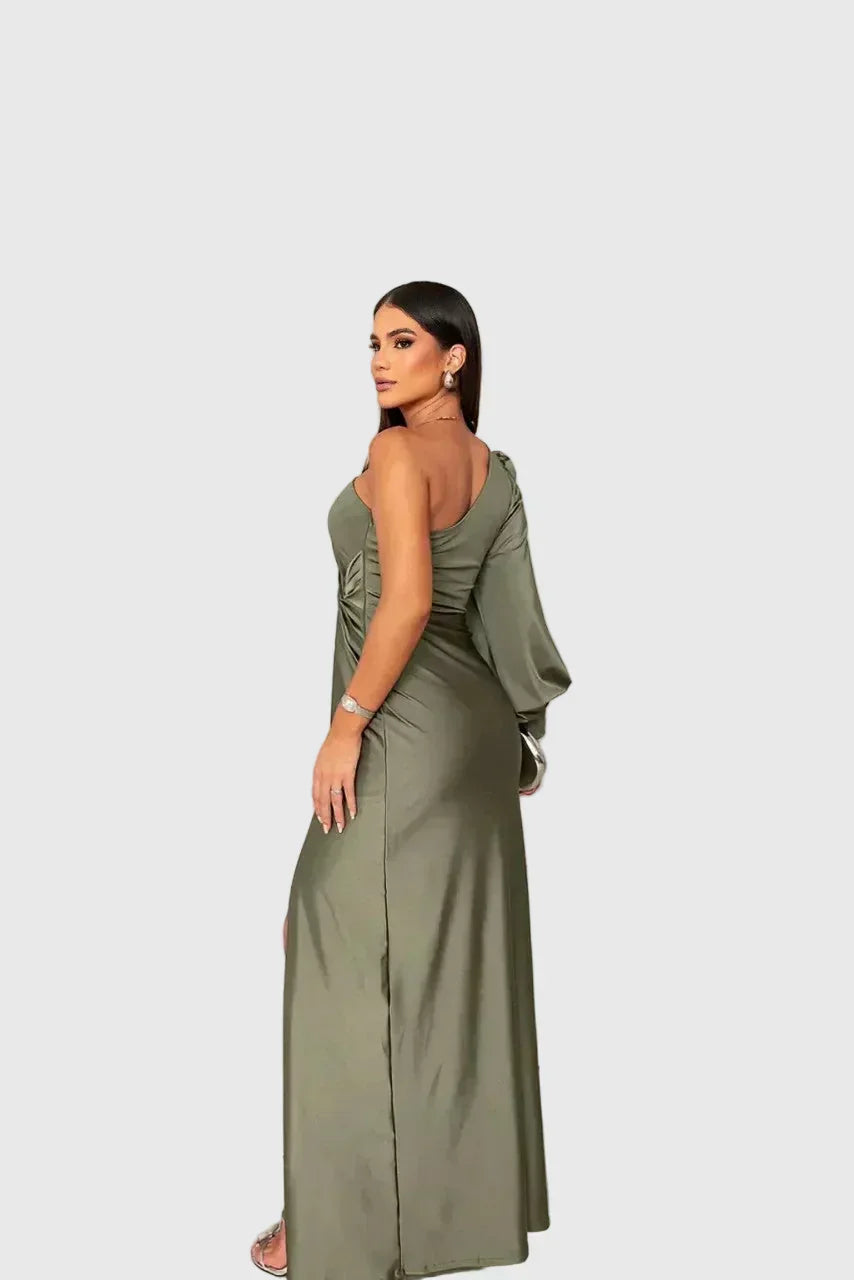 Melyssa | Elegant Flowing Evening Maxi Dress - View 2