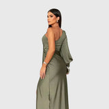 Melyssa | Elegant Flowing Evening Maxi Dress - View 2