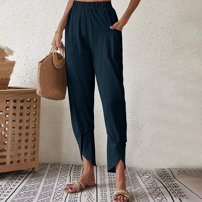 Essari - Trousers with Split Hem - View 5